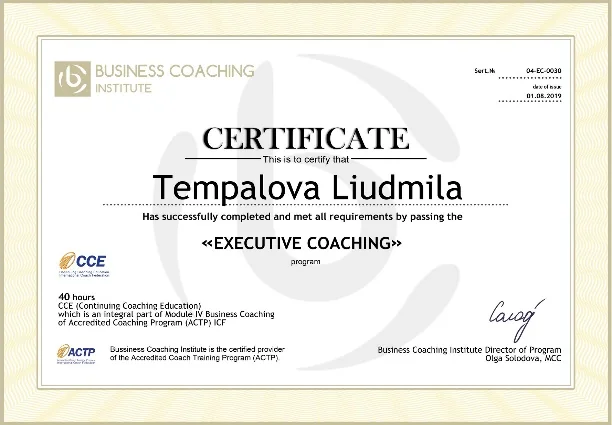 Executive Coaching