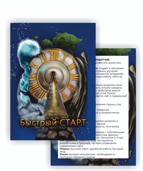 Карточки профессий «Быстрый старт»